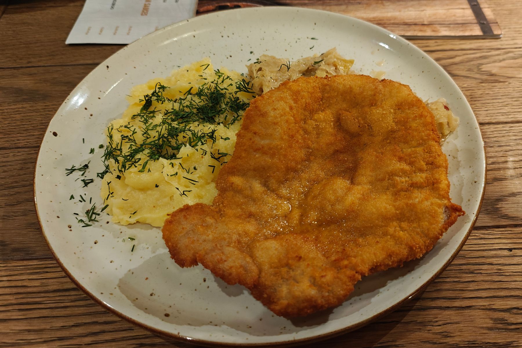 Kotlet schabowy z Karczmy Kulig w Zakopanem