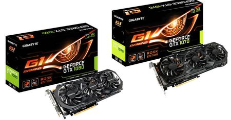 Gigabyte GeForce GTX 1080 i GTX 1070 w wersji G1 ROCK
