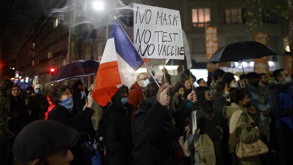 Uczestnicy protestów we Francji 
