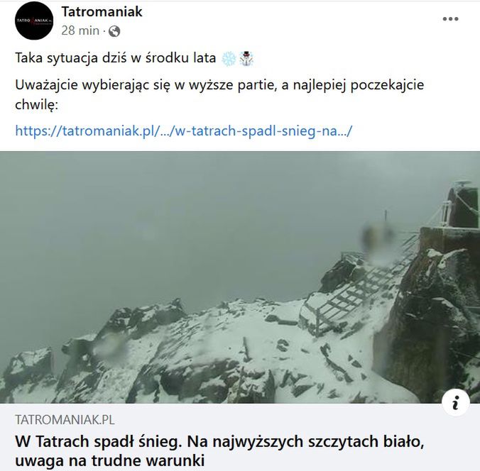 Mimo prognoz pogody, śnieg zaskoczył wszystkich