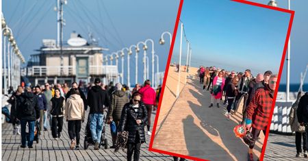 Gigantyczna kolejka na plaży w Sopocie. "Wow, nigdy w życiu..."