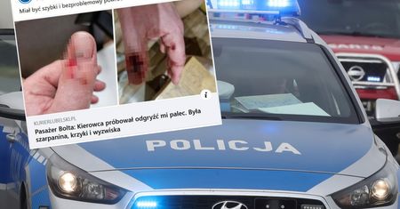 Rzeszów. Dantejskie sceny w taksówce. Kierowca pogryzł pasażera