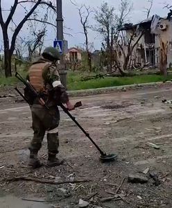 Rozminowywanie Azowstalu. Nagranie rosyjskich służb