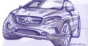 Mercedes-Benz GLA na oficjalnych szkicach