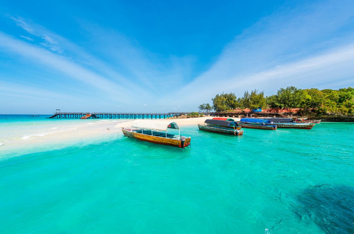 Kolor wody na Zanzibarze jest obłędny 