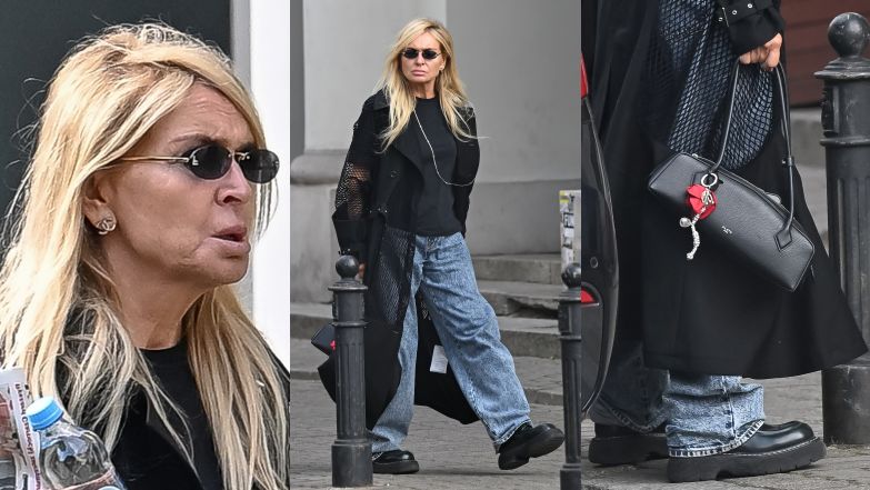 Monika Olejnik "przyłapana" na mieście. Woził ją szofer