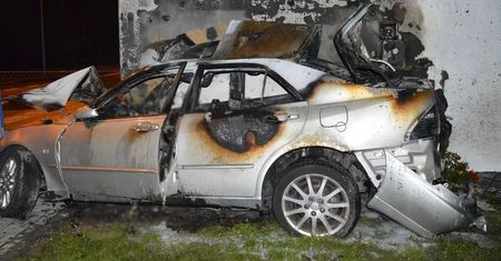 Tragedia w Chełmie. Lexus uderzył w budynek. Kierowca nie żyje [ZDJĘCIA]
