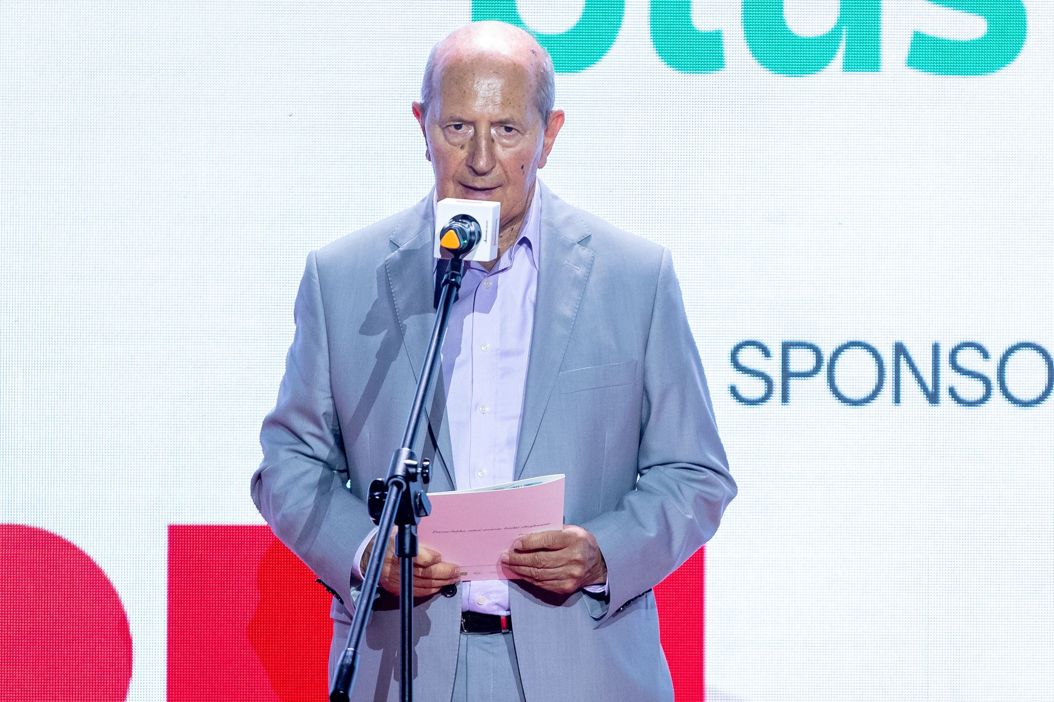 Wlodzimierz Szaranowicz during ceremony of Polish Olympic Team oath ahead of Paris 2024 Games in Warsaw, Poland on July 18, 2024. (Photo by Foto Olimpik/NurPhoto via Getty Images)