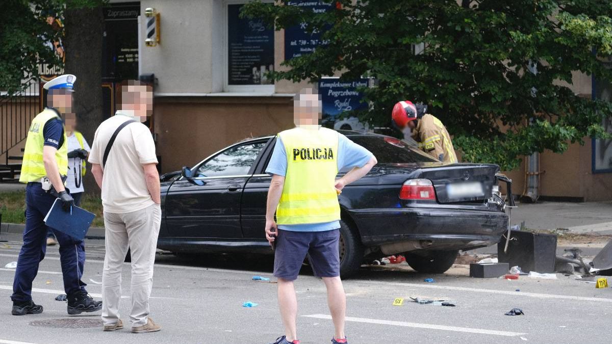 Wypadek BMW na ul. Lipowej