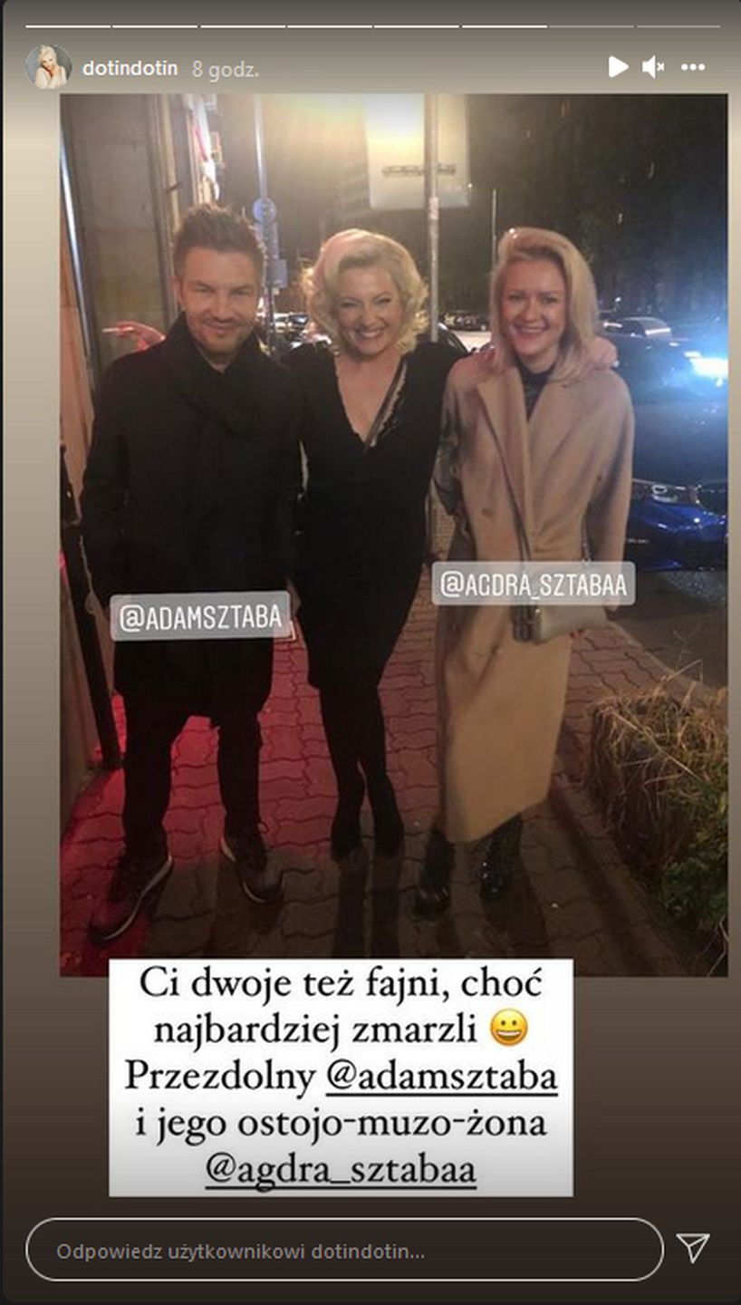 Dorota Szelągowska z byłym mężem i jego żoną