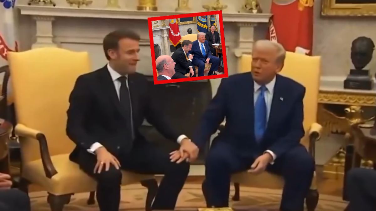 Donald Trump wspomina spotkanie z Emmanuelem Macronem