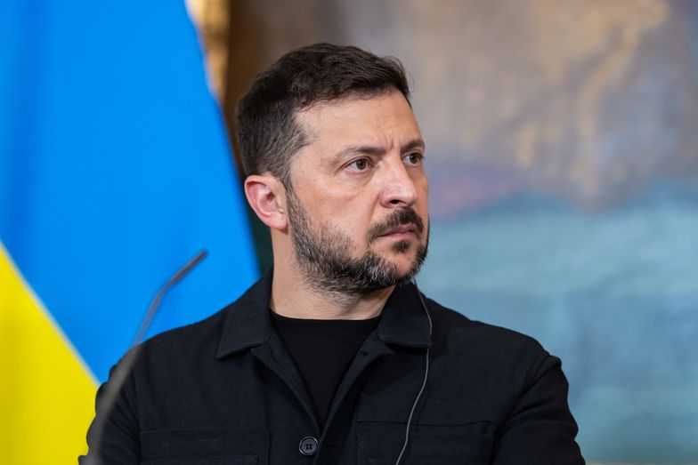 VIENNA, AUSTRIA - JUNE 16: Ukrainian President Volodymyr Zelensky addresses the media prior to a meeting with Austria's Chancellor Christian Stocker at Federal Chancellery Vienna on June 16, 2025 in Vienna, Austria. Zelensky, who is in Vienna for the first time since Russia's invasion of Ukraine in 2022, is meeting with Austrian government leaders. (Photo by Christian Bruna/Getty Images)