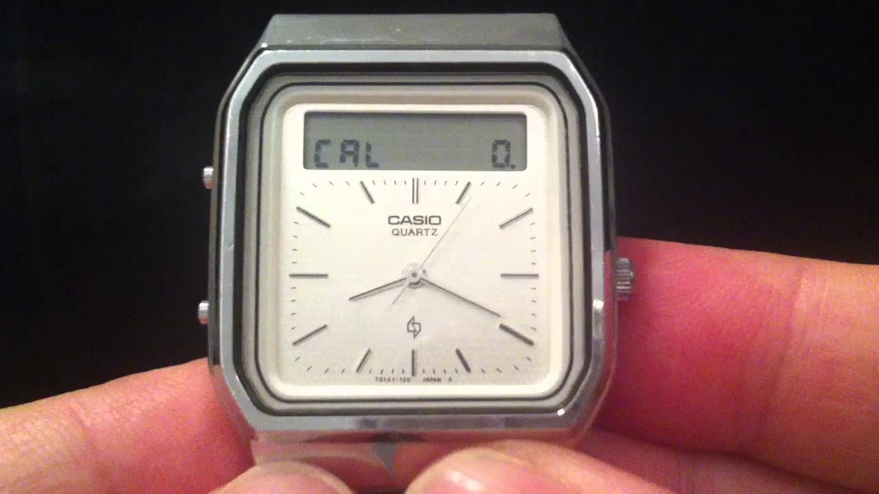 CASIO カシオ クォーツ AT-552 腕時計 Casio AT-552 Janus – zegarek z 1984 roku z ekranem dotykowym