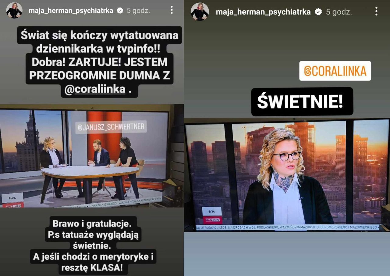 Instagramowa relacja Mai Herman