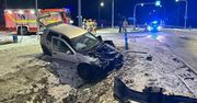 Bojanówka: Wypadek na DK63. 18-latek nie ustąpił pierwszeństwa, jedna osoba trafiła do szpitala