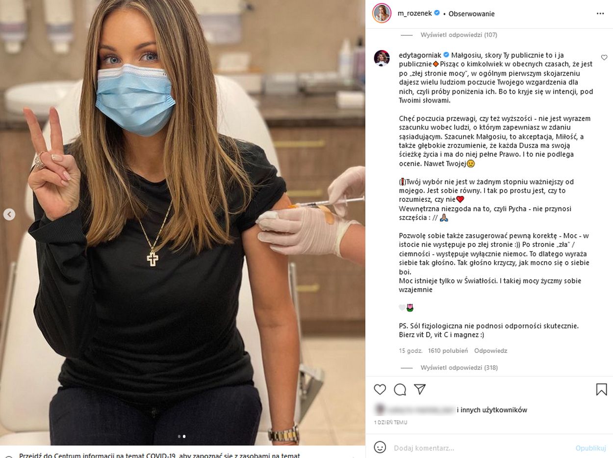 Edyta Górniak poucza Małgorzatę Rozenek