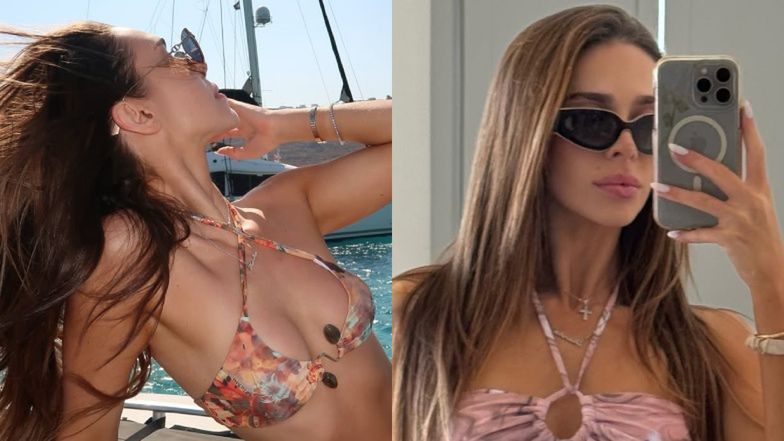 Blanka ochoczo prężyła się na zagranicznych wczasach