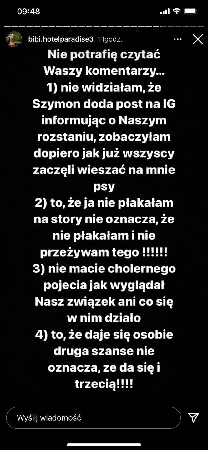 Bibi o kulisach rozstania z Simonem