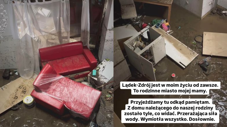 Dziennikarz TVN 24 pokazał skalę zniszczeń w Lądku-Zdroju