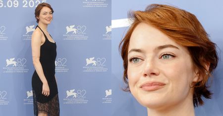 Emma Stone i jej "nowa twarz" meldują się na Festiwalu Filmowym w Wenecji. Aktorka oczarowała w czarnej kreacji