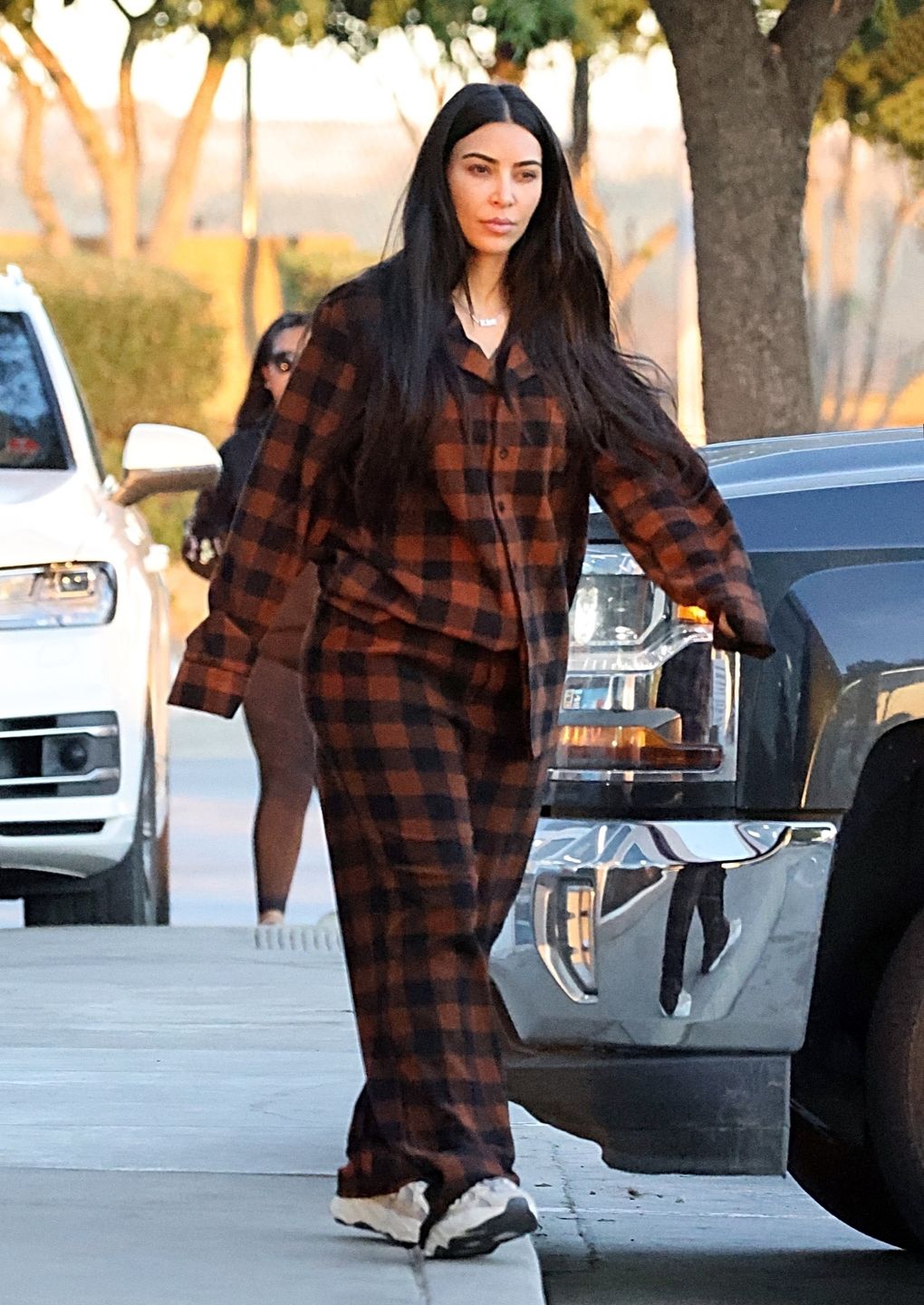 Kim Kardashian w piżamie bez makijażu 