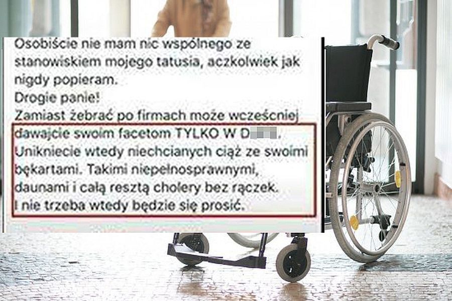 Syn prezesa drukarni "broni" ojca. I umieszcza obrzydliwy wpis: "Dawajcie facetom w du*e”