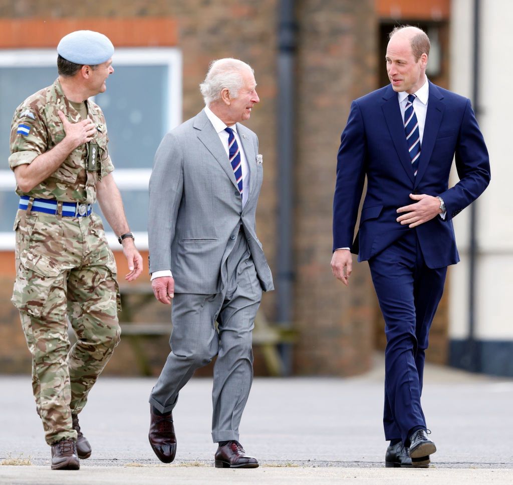 King Charles III met with Prince William and the army.