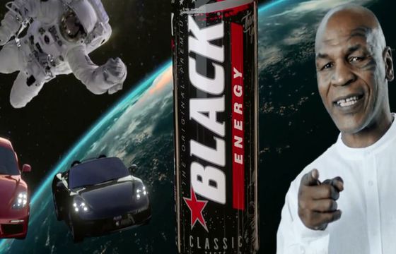 Mike Tyson reklamuje Kosmiczną Loterię Black