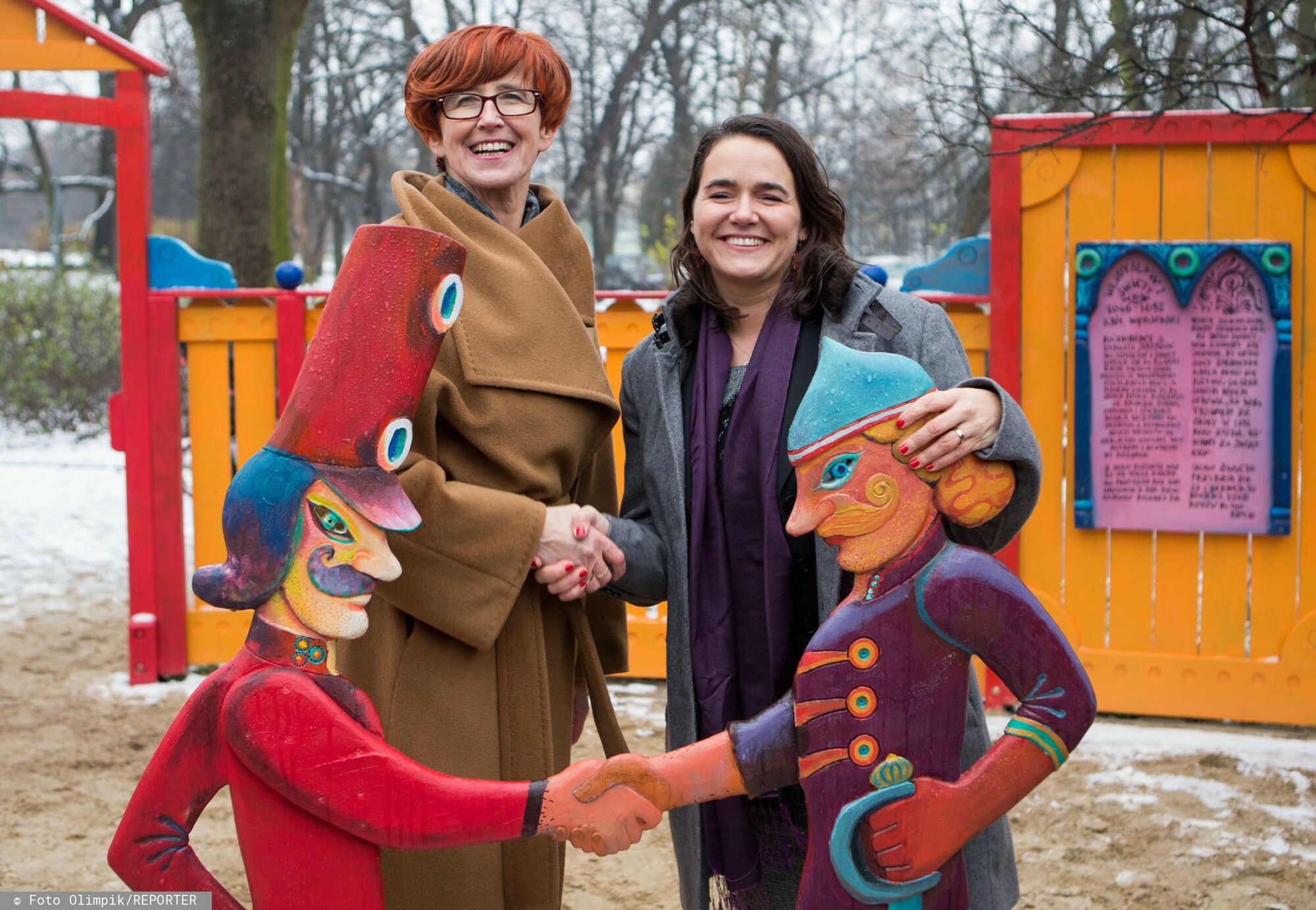 Otwarcie placu zabaw Władysława Świętego w Warszawie, 04.12.2017