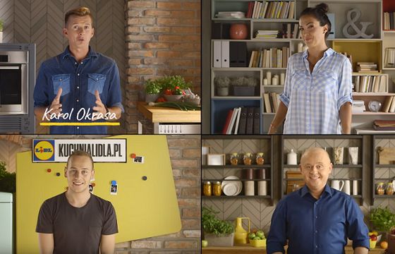 Karol Okrasa w kampanii Lidla gotuje z Kingą Paruzel i Darkiem Gutkowskim dla internautów (wideo)