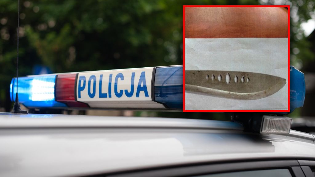 Funkcjonariusze zatrzymali agresywnego mężczyznę z maczetą