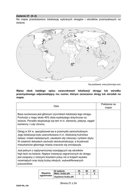 Matura 2021 z geografii. Arkusze CKE