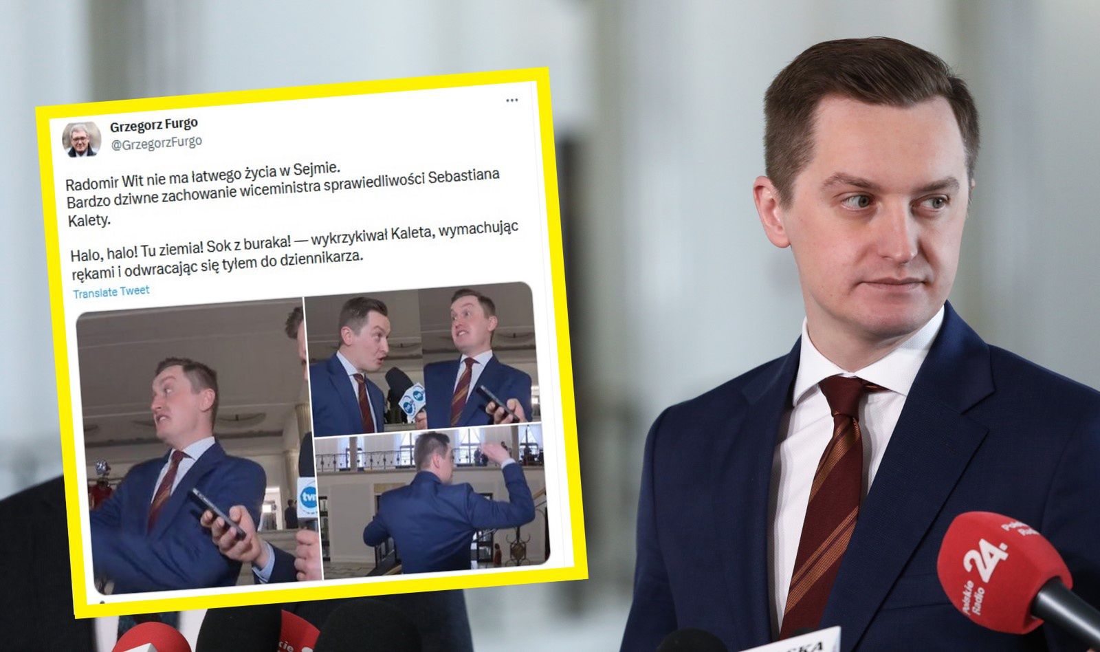 Co się dzieje z Kaletą? Absurdalne zachowanie po pytaniu dziennikarza
