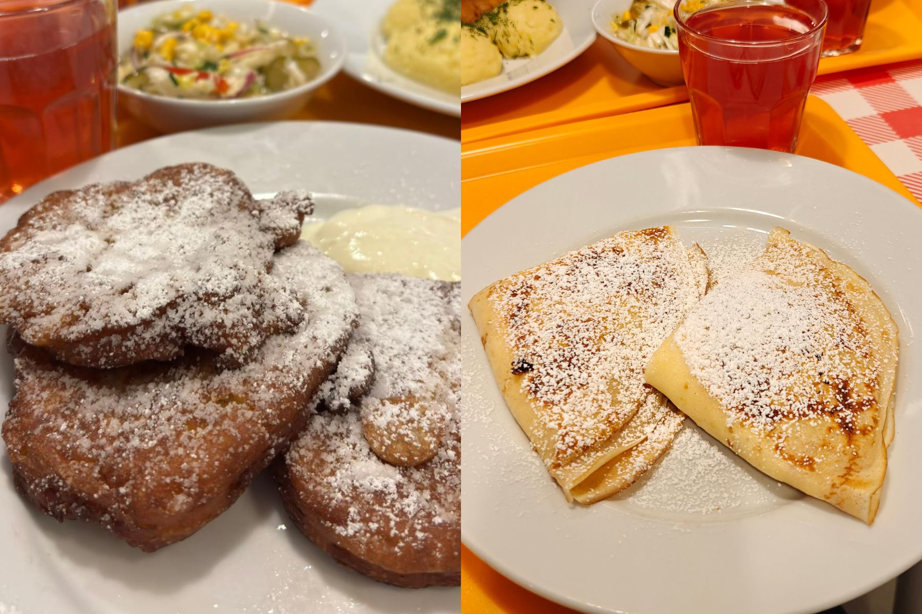 Racuchy vs naleśniki w barze mlecznym Prasowy