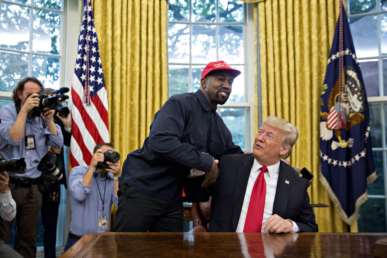 Kanye West and Donald Trump