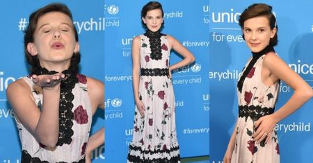 12-letnia gwiazda "Stranger Things" w eleganckiej sukience