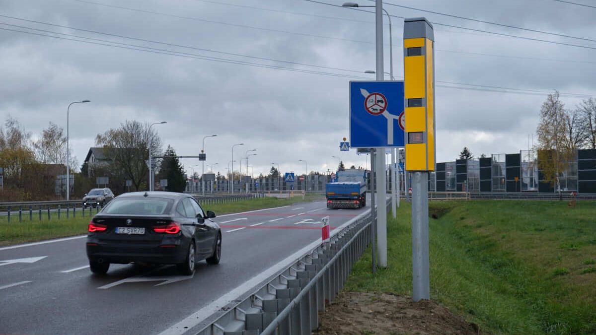 Fotoradar w Świdniku na wyjeździe z Lublina w kierunku Chełma