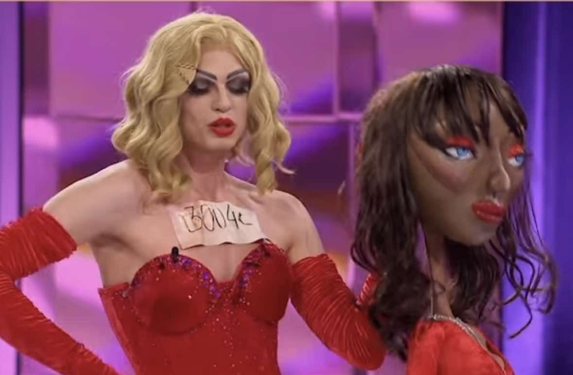 Drag queen w "Top Model"
