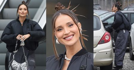 Marina Łuczenko wychodzi z "Pytania na śniadanie" z torebką za 9 TYSIĘCY ZŁOTYCH i wsiada do... Opla Corsy (ZDJĘCIA)