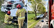 Zderzenie dwóch samochodów na DK55 koło Malborka. Jedna osoba poszkodowana