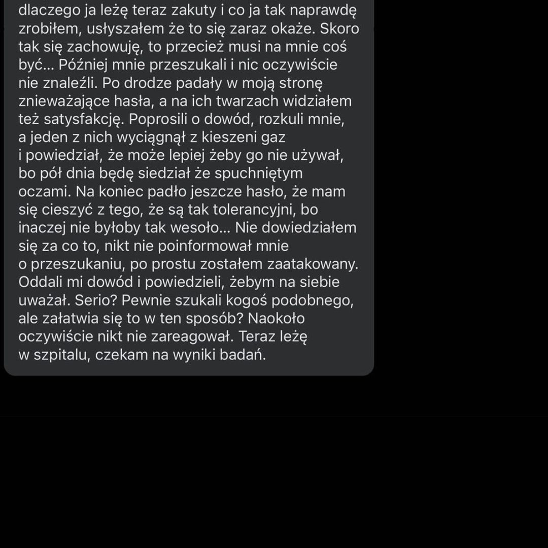 Ralph Kaminski opublikował historię kolegi