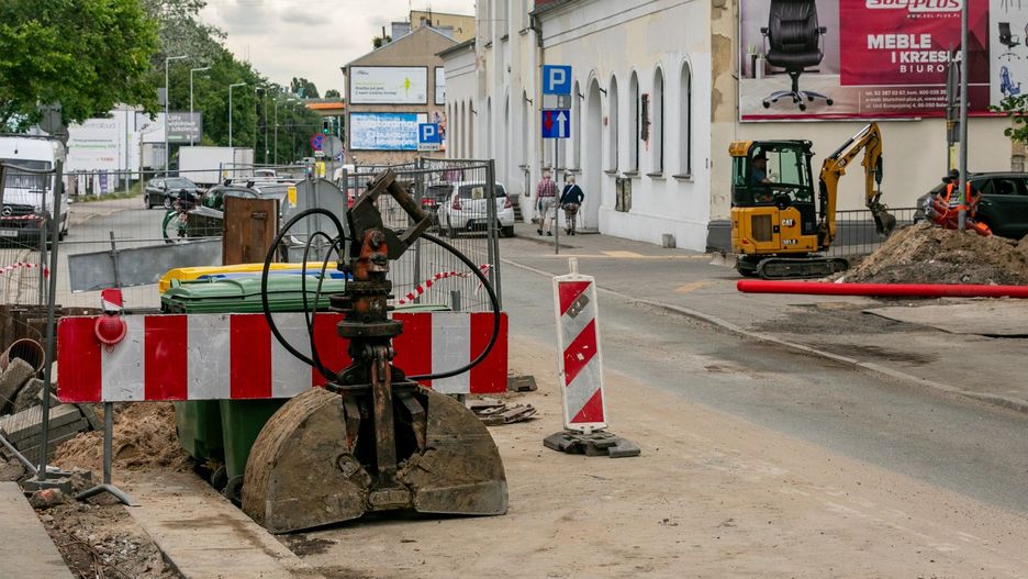 Sprawdziliśmy postęp prac na ul. Toruńskiej, w pobliżu ronda Kujawskiego. 