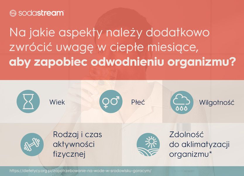 SodaStream niskokaloryczne napoje na lato — infografika