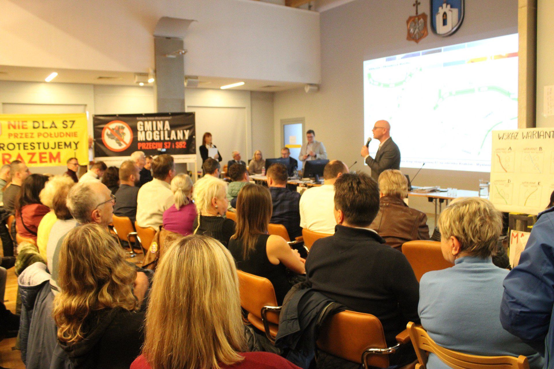Konsultacje wariantów S7 i sprzeciw mieszkańców gminy Mogilany