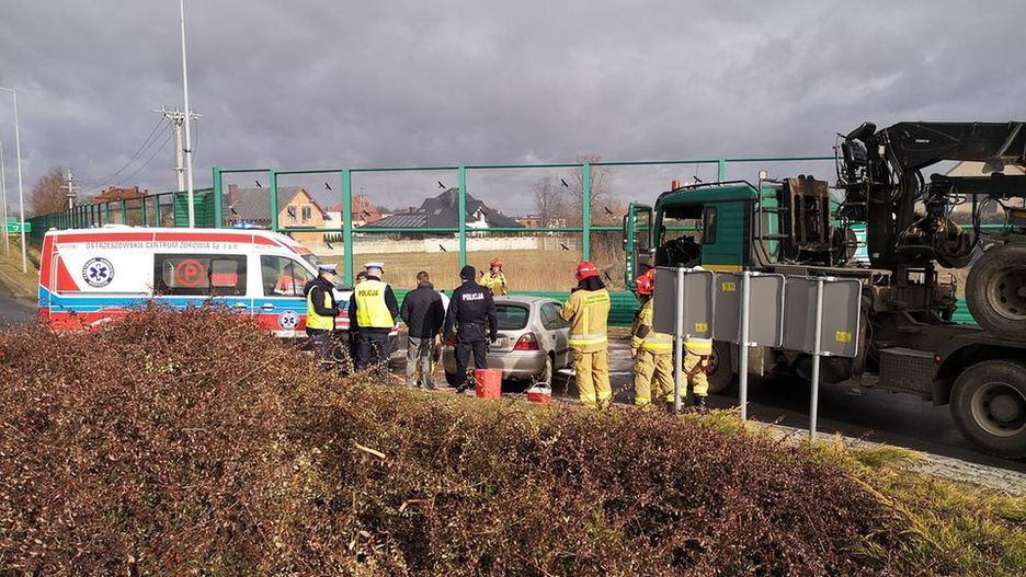 Kierowca prawdopodobnie zasnął za kółkiem 