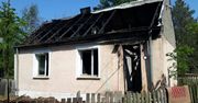 Pożar budynku w miejscowości Janik