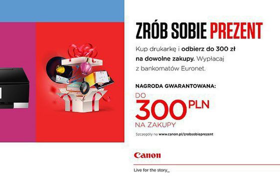 Canon zwraca gotówkę w promocji "Zrób sobie prezent"