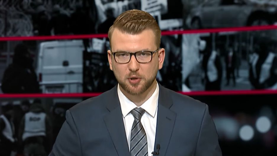 Adrian Borecki w pierwszym odcinku "#RepublikaWieczór"