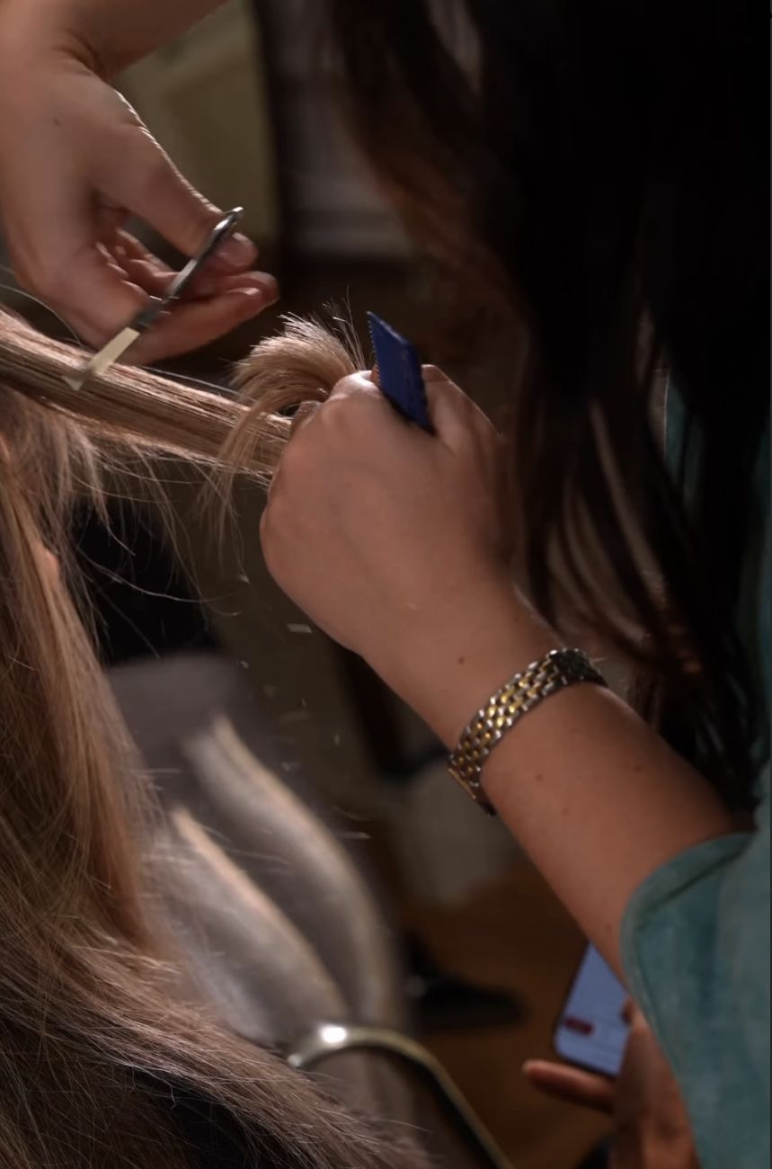 Małgorzata Rozenek u fryzjera