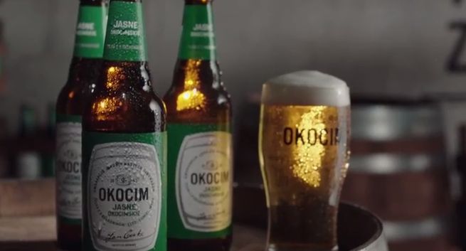 Dźwięki z browaru reklamują piwo Okocim Jasne Okocimskie (wideo)